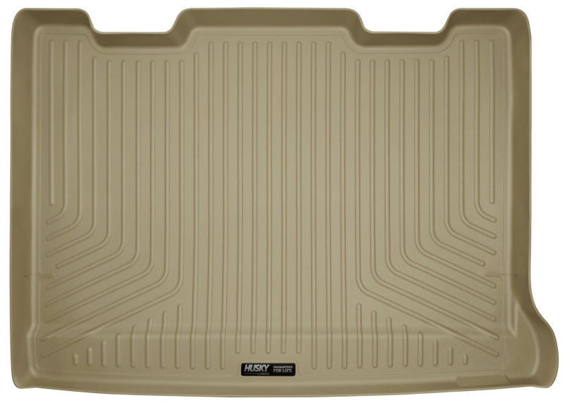 Husky Liners 07-13 GM Escalade/Suburban/Yukon WeatherBeater Tan Rear Cargo Liners (Behind 3rd Row) | husky-liners-07-13-gm-escalade-suburban-yukon-weatherbeater-tan-rear-cargo-liners-behind-3rd-row | Floor Mats - Rubber | Husky Liners