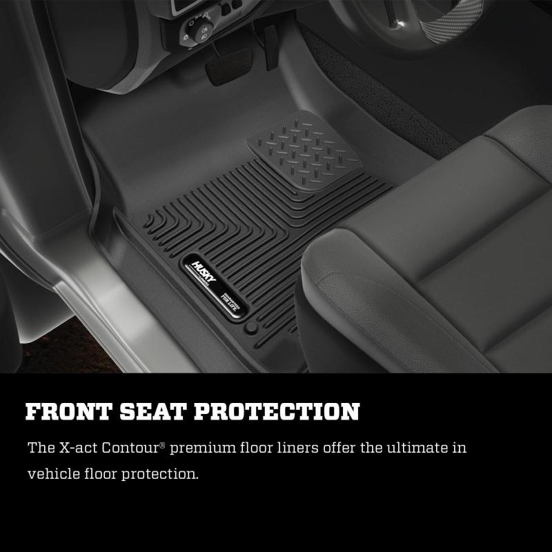 Husky Liners 09-14 Dodge Ram/Ram Quad Cab X-Act Contour Black Floor Liner (2nd Seat) | husky-liners-09-14-dodge-ram-ram-quad-cab-x-act-contour-black-floor-liner-2nd-seat | Floor Mats - Rubber | Husky Liners
