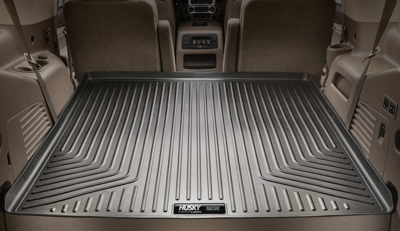 Husky Liners 07-13 GM Escalade/Suburban/Yukon WeatherBeater Tan Rear Cargo Liners (Behind 3rd Row) | husky-liners-07-13-gm-escalade-suburban-yukon-weatherbeater-tan-rear-cargo-liners-behind-3rd-row | Floor Mats - Rubber | Husky Liners
