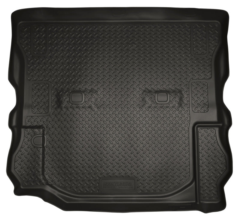 Husky Liners 07-10 Jeep Wrangler (2 Door) Classic Style Black Rear Cargo Liner | husky-liners-07-10-jeep-wrangler-2-door-classic-style-black-rear-cargo-liner | Floor Mats - Rubber | Husky Liners