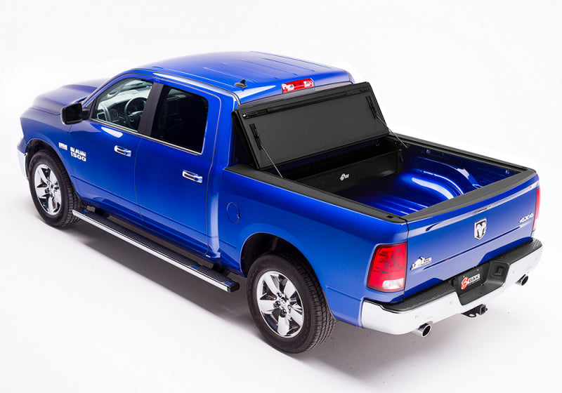 BAK 09-18 Dodge Ram 1500 (19-20 Classic Only) 5ft 7in Bed (w/ Ram Box) BAKFlip MX4 Matte Finish | bak-09-18-dodge-ram-1500-19-20-classic-only-5ft-7in-bed-w-ram-box-bakflip-mx4-matte-finish | Tonneau Covers - Hard Fold | BAK