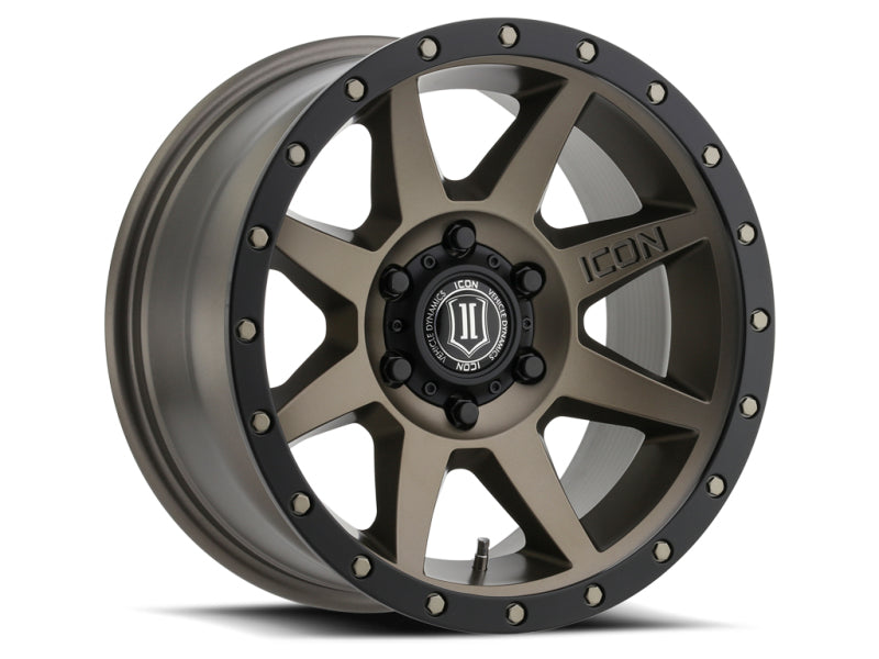ICON Rebound 17x8.5 6x5.5 0mm Offset 4.75in BS 106.1mm Bore Bronze Wheel | icon-rebound-17x8-5-6x5-5-0mm-offset-4-75in-bs-106-1mm-bore-bronze-wheel | Wheels - Cast | ICON