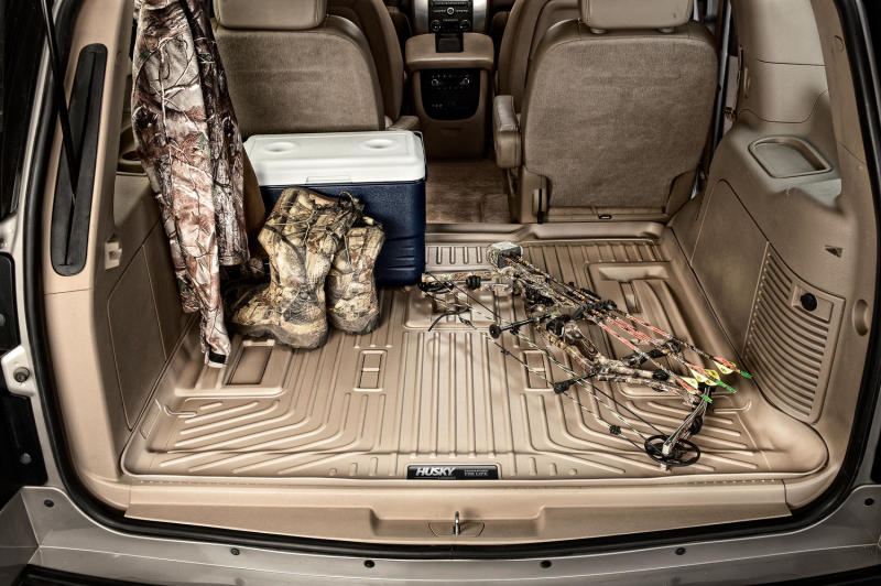Husky Liners 07-13 GM Escalade/Suburban/Yukon WeatherBeater Tan Rear Cargo Liners (Behind 3rd Row) | husky-liners-07-13-gm-escalade-suburban-yukon-weatherbeater-tan-rear-cargo-liners-behind-3rd-row | Floor Mats - Rubber | Husky Liners