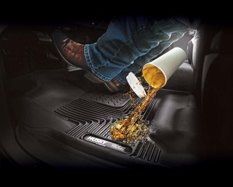 Husky Liners 09-14 Dodge Ram/Ram Quad Cab X-Act Contour Black Floor Liner (2nd Seat) | husky-liners-09-14-dodge-ram-ram-quad-cab-x-act-contour-black-floor-liner-2nd-seat | Floor Mats - Rubber | Husky Liners