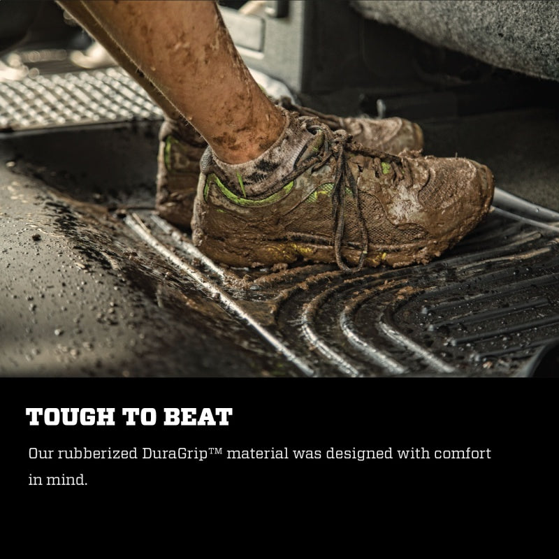 Husky Liners 2019 Chevy Silverado 1500 Crew Cab X-Act Contour Front Black Floor Liners | husky-liners-2019-chevy-silverado-1500-crew-cab-x-act-contour-front-black-floor-liners | Floor Mats - Rubber | Husky Liners