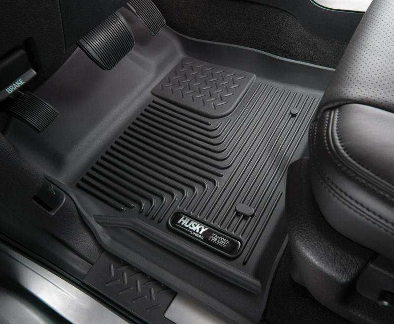 Husky Liners 11-14 Dodge Durango / 11-14 Jeep Grand Cherokee X-Act Contour Black Front Floor Liners | husky-liners-11-14-dodge-durango-11-14-jeep-grand-cherokee-x-act-contour-black-front-floor-liners | Floor Mats - Rubber | Husky Liners