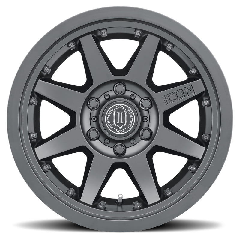 ICON Rebound Pro 17x8.5 6x5.5 0mm Offset 4.75in BS 106.1mm Bore Satin Black Wheel | icon-rebound-pro-17x8-5-6x5-5-0mm-offset-4-75in-bs-106-1mm-bore-satin-black-wheel | Wheels - Cast | ICON