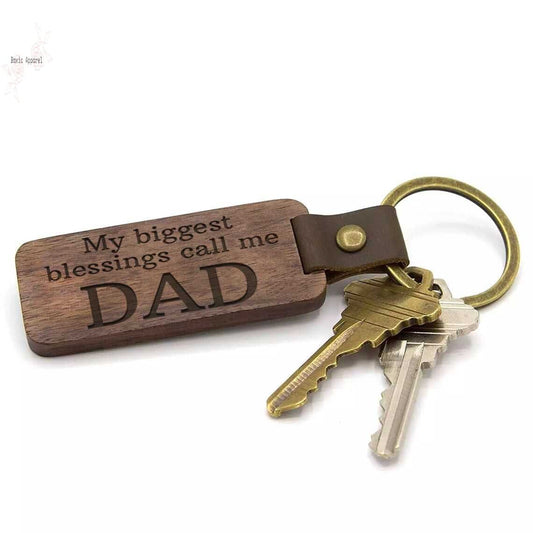 Triple Text - Wooden Keychain | triple-text-wooden-keychain | Wood Keychain | My Easy Monogram