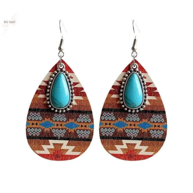 Women's Earrings Turquoise Pendant Retro Ethnic Fashion Earrings Western Bohemia | womens-earrings-turquoise-pendant-retro-ethnic-fashion-earrings-western-bohemia | eprolo