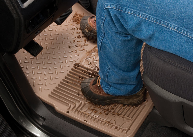 Husky Liners 12-13 Dodge Ram/88-09 Toyota 4Runner Heavy Duty Black 2nd Row Floor Mats | husky-liners-12-13-dodge-ram-88-09-toyota-4runner-heavy-duty-black-2nd-row-floor-mats | Floor Mats - Rubber | Husky Liners