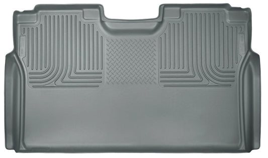 Husky Liners 15 Ford F-150 SuperCrew Cab WeatherBeater Grey 2nd Seat Floor Liner | husky-liners-15-ford-f-150-supercrew-cab-weatherbeater-grey-2nd-seat-floor-liner | Floor Mats - Rubber | Husky Liners