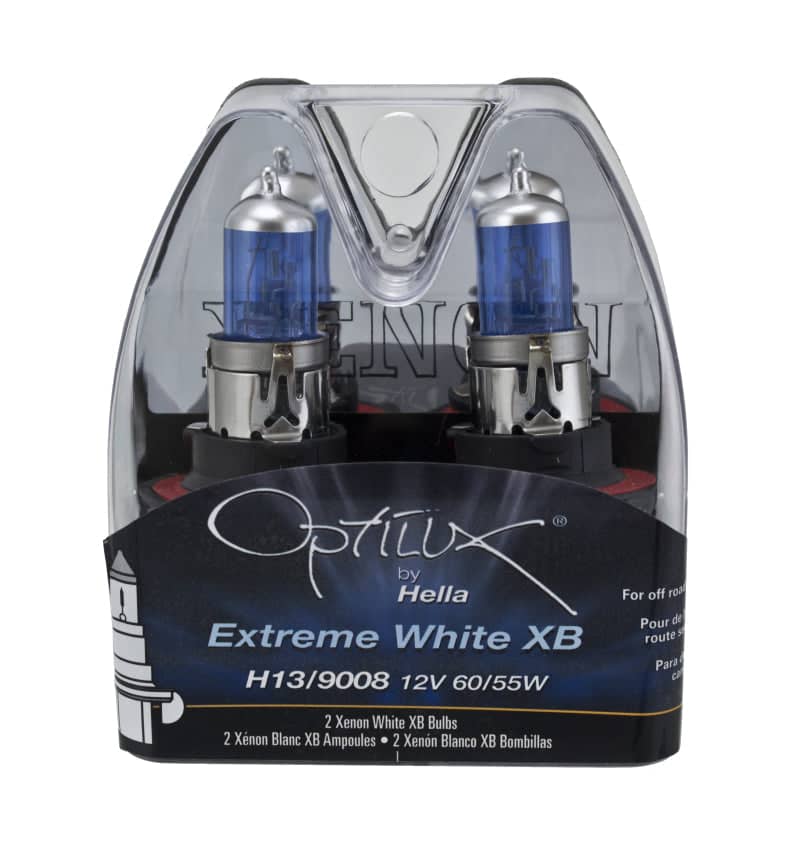 Hella Optilux H13/9008 12V 60/55W XB Xenon White Bulbs (Pair) | hella-optilux-h13-9008-12v-60-55w-xb-xenon-white-bulbs-pair | Bulbs | Hella