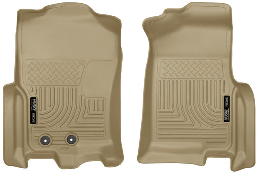Husky Liners 2015 Ford Expedition/Lincoln Navigator WeatherBeater Front Tan Floor Liners | husky-liners-2015-ford-expedition-lincoln-navigator-weatherbeater-front-tan-floor-liners | Floor Mats - Rubber | Husky Liners