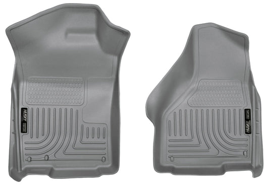 Husky Liners 03-12 Dodge Ram 1500/2500/3500 Series Regular/Quad Cab WeatherBeater Gray Floor Liners | husky-liners-03-12-dodge-ram-1500-2500-3500-series-regular-quad-cab-weatherbeater-gray-floor-liners | Floor Mats - Rubber | Husky Liners