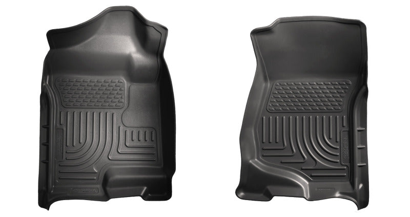 Husky Liners 07-14 Cadillac Escalade ESV/EXT Weatherbeater Black Front Floor Liners | husky-liners-07-14-cadillac-escalade-esv-ext-weatherbeater-black-front-floor-liners | Floor Mats - Rubber | Husky Liners