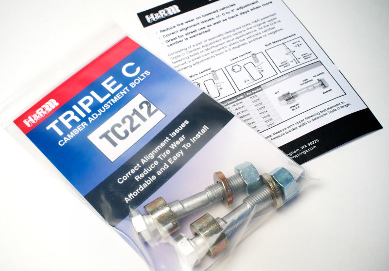 H&R TC212 Triple Camber Adjustment Bolts - 12mm | h-r-tc212-triple-camber-adjustment-bolts-12mm | Suspension Arms & Components | H&R