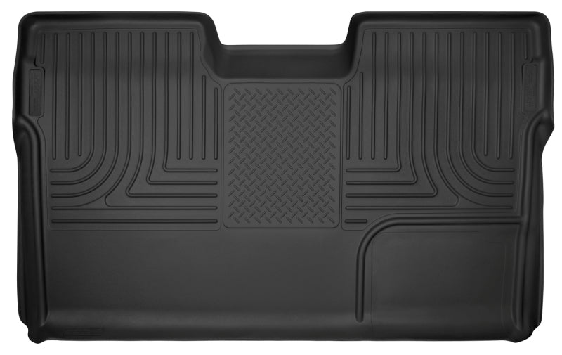Husky Liners 09-14 Ford F-150 SuperCrew Cab X-Act Contour Second Row Seat Floor Liner - Black | husky-liners-09-14-ford-f-150-supercrew-cab-x-act-contour-second-row-seat-floor-liner-black | Floor Mats - Rubber | Husky Liners