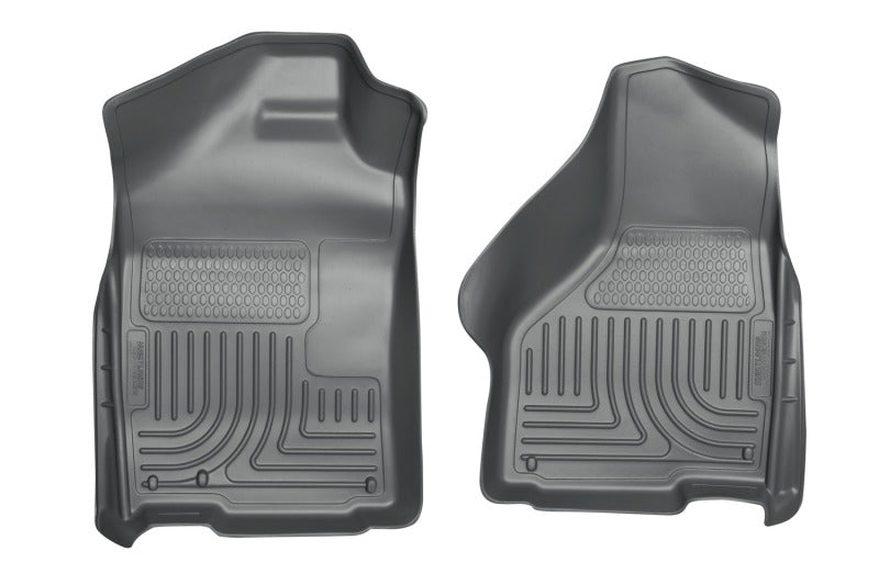 Husky Liners 03-12 Dodge Ram 1500/2500/3500 Series Regular/Quad Cab WeatherBeater Gray Floor Liners | husky-liners-03-12-dodge-ram-1500-2500-3500-series-regular-quad-cab-weatherbeater-gray-floor-liners | Floor Mats - Rubber | Husky Liners