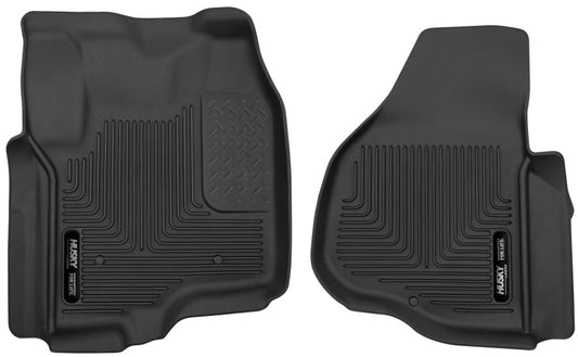 Husky Liners 12-13 F-250/F-350/F-450 Super Duty X-Act Contour Black Front Floor Liners | husky-liners-12-13-f-250-f-350-f-450-super-duty-x-act-contour-black-front-floor-liners | Floor Mats - Rubber | Husky Liners