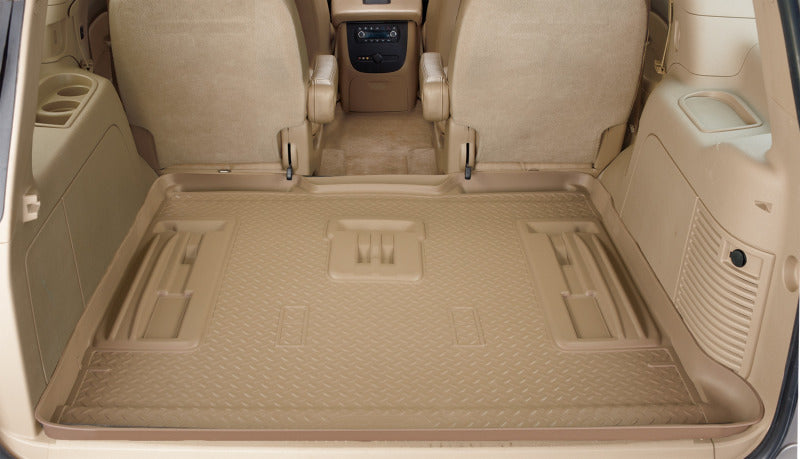 Husky Liners 05-12 Chrysler Town Country/Dodge Grand Caravan Classic Style Black Rear Cargo Liner | husky-liners-05-12-chrysler-town-country-dodge-grand-caravan-classic-style-black-rear-cargo-liner | Floor Mats - Rubber | Husky Liners