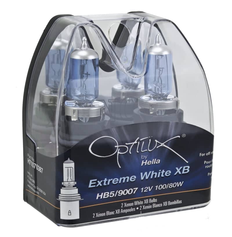 Hella Optilux XB White Halogen Bulbs HB5 9007 12V 100/80W (2 pack) | hella-optilux-xb-white-halogen-bulbs-hb5-9007-12v-100-80w-2-pack | Bulbs | Hella