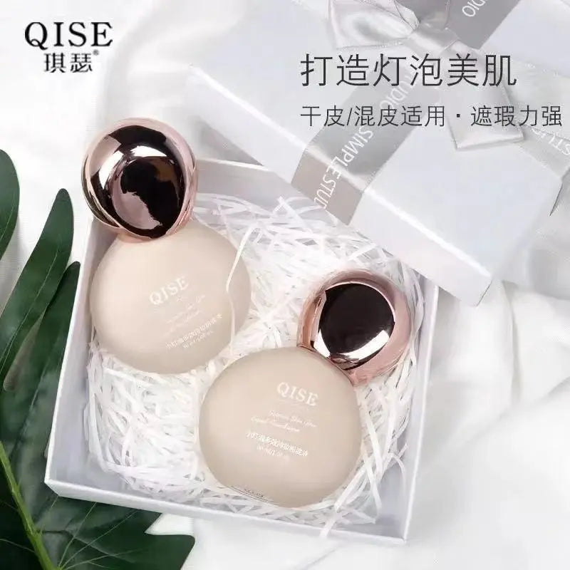 Bulb Foam Matte Face Foundation Makeup Liquid Foundation Cream Concealer Brighten Skin Base Makeup Primer With Makeup Brushes