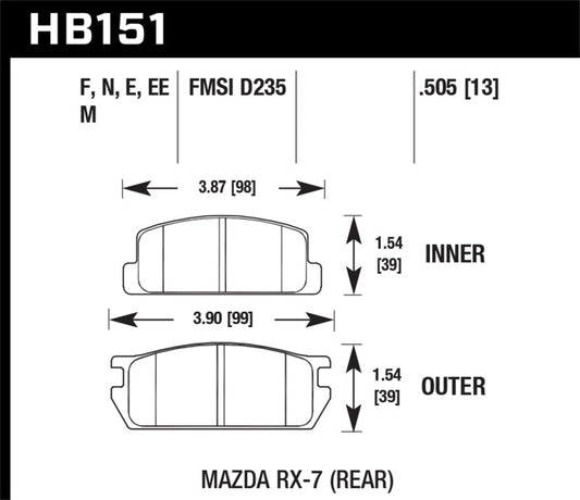 Hawk HPS Street Brake Pads | hawk-hps-street-brake-pads-8 | Brake Pads - Performance | Hawk Performance