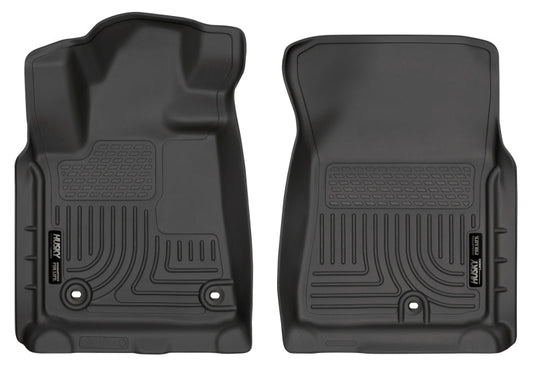 Husky Liners 12-13 Toyota Tundra Weatherbeater Black Front Floor Liners | husky-liners-12-13-toyota-tundra-weatherbeater-black-front-floor-liners | Floor Mats - Rubber | Husky Liners