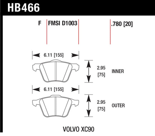 Hawk LTS Street Brake Pads | hawk-lts-street-brake-pads-36 | Brake Pads - OE | Hawk Performance