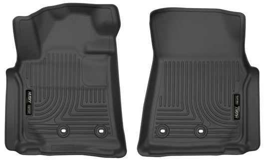 Husky Liners 13-16 Lexus LX570 / 13-16 Toyota Land Cruiser Weatherbeater Black Front Floor Liners | husky-liners-13-16-lexus-lx570-13-16-toyota-land-cruiser-weatherbeater-black-front-floor-liners | Floor Mats - Rubber | Husky Liners