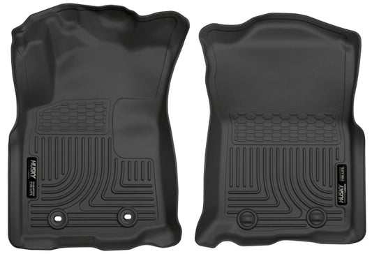 Husky Liners 2016 Toyota Tacoma w/ Manual Trans WeatherBeater Front Black Floor Liners | husky-liners-2016-toyota-tacoma-w-manual-trans-weatherbeater-front-black-floor-liners | Floor Mats - Rubber | Husky Liners