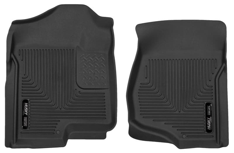 Husky Liners 07-12 GM Silverado/Tahoe/Suburban/Escalade X-Act Contour Black Floor Liners | husky-liners-07-12-gm-silverado-tahoe-suburban-escalade-x-act-contour-black-floor-liners | Floor Mats - Rubber | Husky Liners