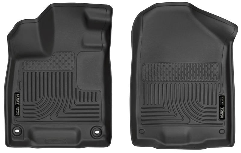 Husky Liners 2016 Honda Pilot WeatherBeater Front Black Floor Liners | husky-liners-2016-honda-pilot-weatherbeater-front-black-floor-liners | Floor Mats - Rubber | Husky Liners