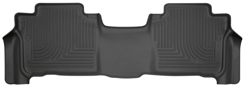 Husky Liners 13-16 Lexus LX570 / 13-16 Toyota Land Cruiser WeatherBeater 2nd Row Black Floor Liners | husky-liners-13-16-lexus-lx570-13-16-toyota-land-cruiser-weatherbeater-2nd-row-black-floor-liners | Floor Mats - Rubber | Husky Liners