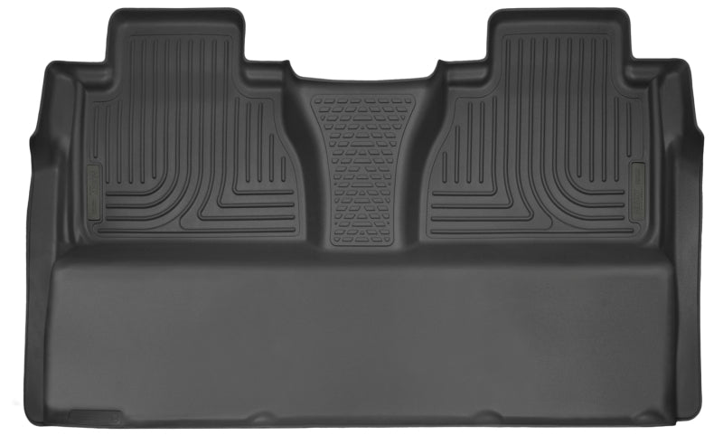 Husky Liners 14-16 Toyota Tundra CrewMax Cab Pickup X-Act Contour Black 2nd Seat Floor Liner | husky-liners-14-16-toyota-tundra-crewmax-cab-pickup-x-act-contour-black-2nd-seat-floor-liner | Floor Mats - Rubber | Husky Liners