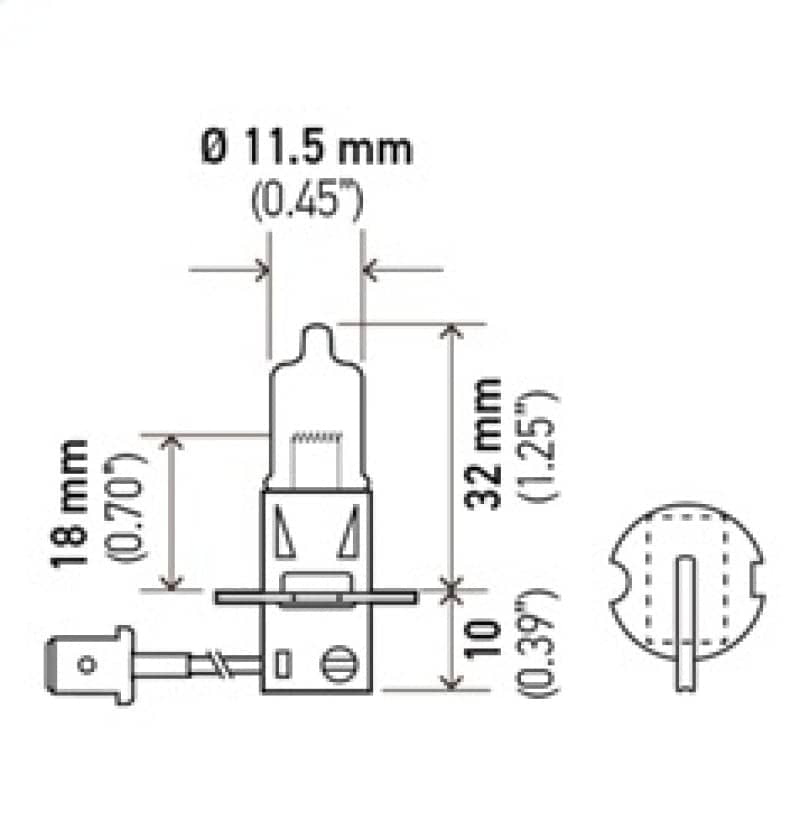 Hella Optilux H3 12V / 100W Xenon White XB Light Bulb | hella-optilux-h3-12v-100w-xenon-white-xb-light-bulb | Bulbs | Hella