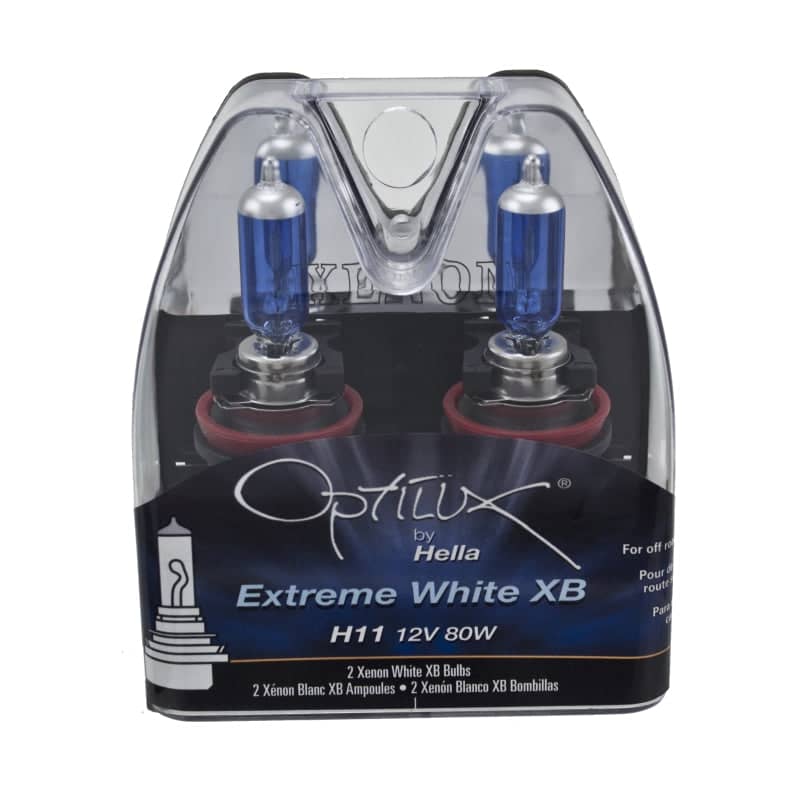 Hella Optilux XB Extreme Type H11 12V 80W Blue Bulbs - Pair | hella-optilux-xb-extreme-type-h11-12v-80w-blue-bulbs-pair | Bulbs | Hella