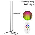 1.1/1.4/1.6M RGB Corner Floor Lamp Modern Colour Remote Minimalist LED Standing Light