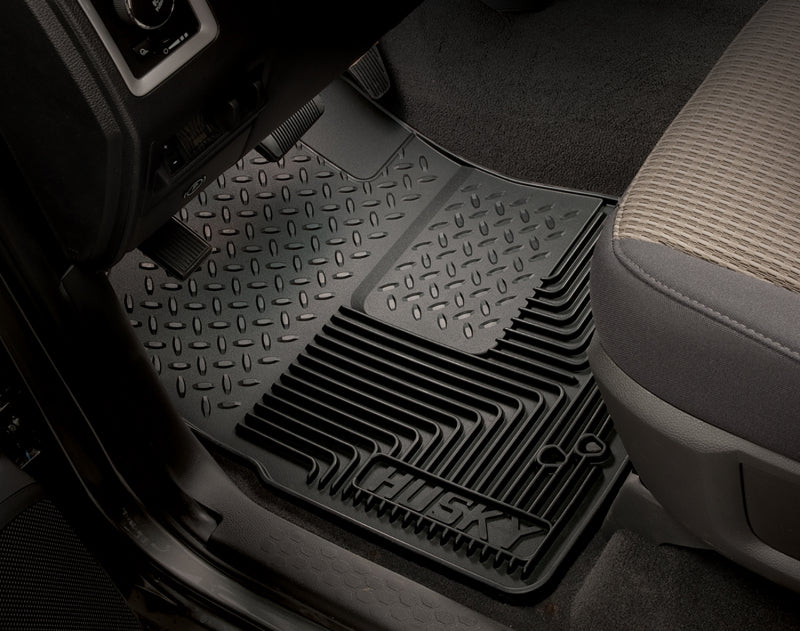 Husky Liners 02-10 Ford Explorer/04-12 Chevy Colorado/GMC Canyon Heavy Duty Black Front Floor Mats | husky-liners-02-10-ford-explorer-04-12-chevy-colorado-gmc-canyon-heavy-duty-black-front-floor-mats | Floor Mats - Rubber | Husky Liners