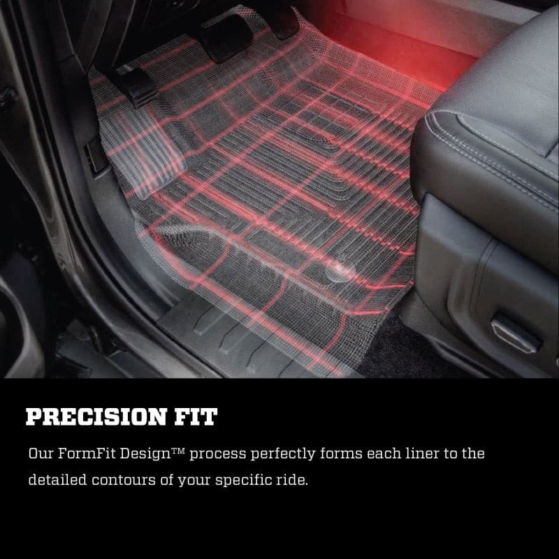 Husky Liners 2019 Ford Ranger SuperCrew Cab X-Act Contour Black Floor Liners (2nd Row) | husky-liners-2019-ford-ranger-supercrew-cab-x-act-contour-black-floor-liners-2nd-row | Floor Mats - Rubber | Husky Liners