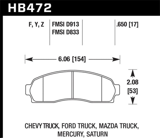 Hawk LTS Street Brake Pads | hawk-lts-street-brake-pads-34 | Brake Pads - OE | Hawk Performance