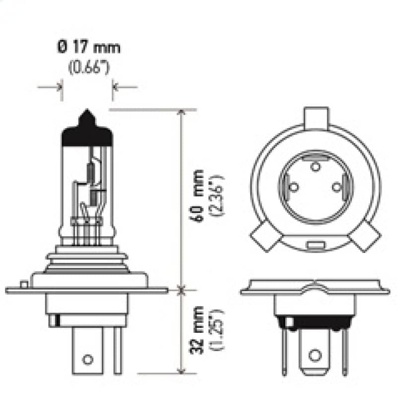 Hella Optilux 12V 60/55W H4/9003 P43t Extreme White XB Bulb (Pair) | hella-optilux-12v-60-55w-h4-9003-p43t-extreme-white-xb-bulb-pair | Bulbs | Hella