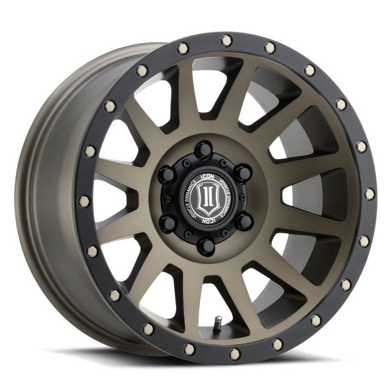 ICON Compression 17x8.5 6x135 6mm Offset 5in BS 87.1mm Bore Bronze Wheel | icon-compression-17x8-5-6x135-6mm-offset-5in-bs-87-1mm-bore-bronze-wheel | Wheels - Cast | ICON