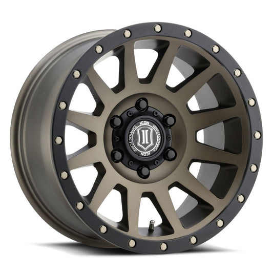 ICON Compression 17x8.5 6x135 6mm Offset 5in BS 87.1mm Bore Bronze Wheel | icon-compression-17x8-5-6x135-6mm-offset-5in-bs-87-1mm-bore-bronze-wheel | Wheels - Cast | ICON