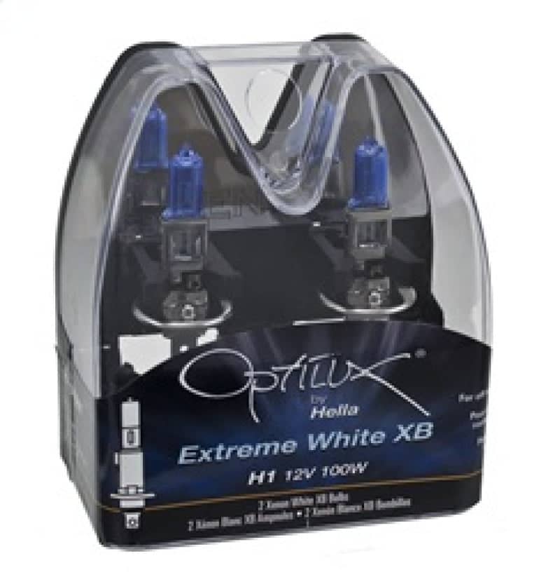 Hella Optilux H1 100W XB Extreme White Bulbs (Pair) | hella-optilux-h1-100w-xb-extreme-white-bulbs-pair | Bulbs | Hella