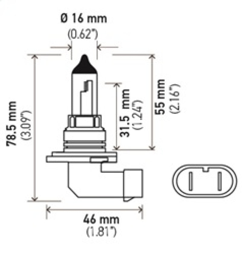 Hella 9006 12V 55W Xen White Bulb (Pair) | hella-9006-12v-55w-xen-white-bulb-pair | Bulbs | Hella