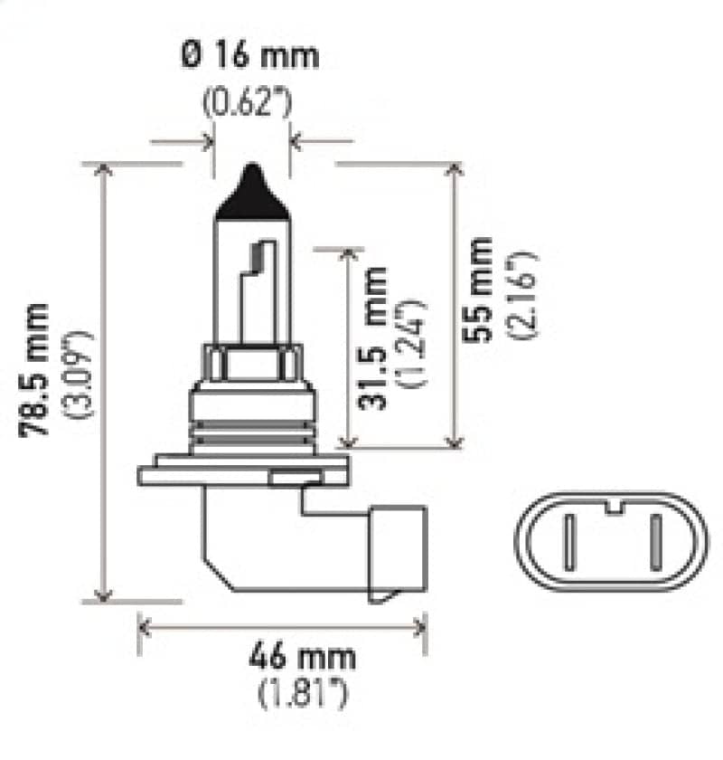 Hella Optilux HB4 9006 12V/55W XY Xenon Yellow Bulb | hella-optilux-hb4-9006-12v-55w-xy-xenon-yellow-bulb | Bulbs | Hella