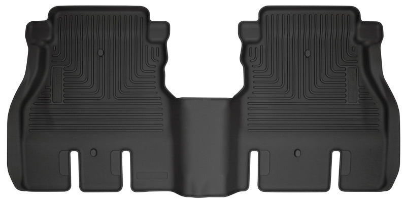 Husky Liners 2018 Jeep Wrangler 4 Door WeatherBeater Second Row Black Floor Liners | husky-liners-2018-jeep-wrangler-4-door-weatherbeater-second-row-black-floor-liners | Floor Mats - Rubber | Husky Liners