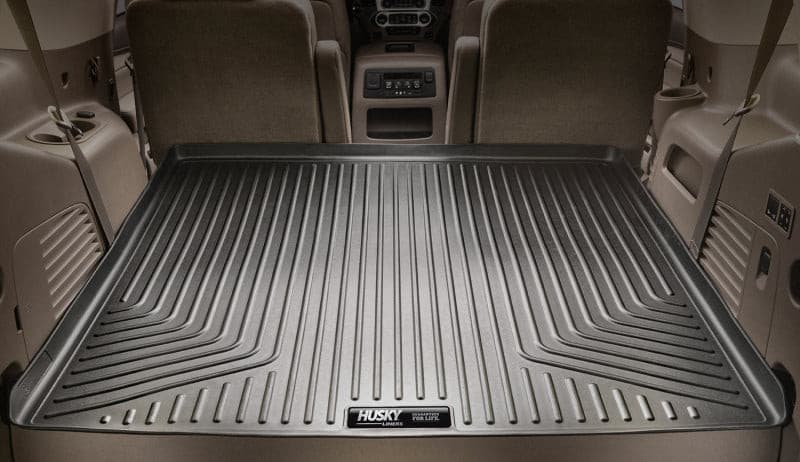 Husky Liners 07-13 GM Escalade/Suburban/Yukon WeatherBeater Black Rear Cargo Liners (5 Ft.) | husky-liners-07-13-gm-escalade-suburban-yukon-weatherbeater-black-rear-cargo-liners-5-ft | Floor Mats - Rubber | Husky Liners