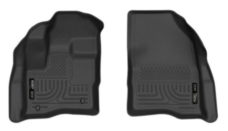 Husky Liners 10-19 Ford Taurus / 09-16 Lincoln MKS X-act Contour Series Front Floor Liners - Black | husky-liners-10-19-ford-taurus-09-16-lincoln-mks-x-act-contour-series-front-floor-liners-black | Floor Mats - Rubber | Husky Liners